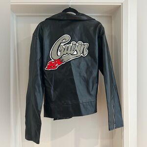 “Crusin’” Vintage Leather Jacket Black